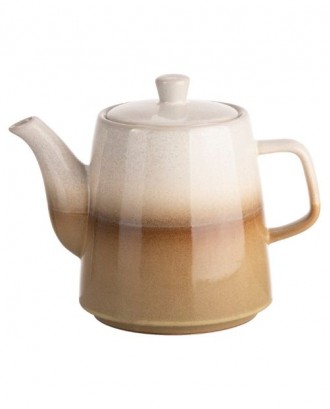 Ceainic din ceramica, rem-gri, 1 Litru - SIMONA'S COOKSHOP